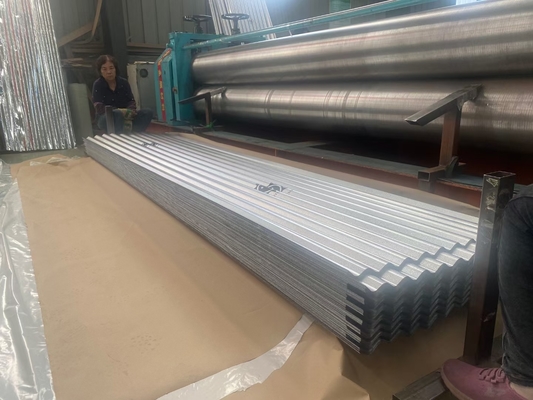 Dx51d 16 Gauge Z40 Galvanized Corrugated Sheets Roofing Sheet In Roof And Walls