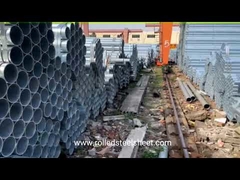 ব্লাস্টিং পৃষ্ঠ গ্যালভানাইজড স্টিল টিউব EN39 গ্যাস এবং জল Q195 জন্য